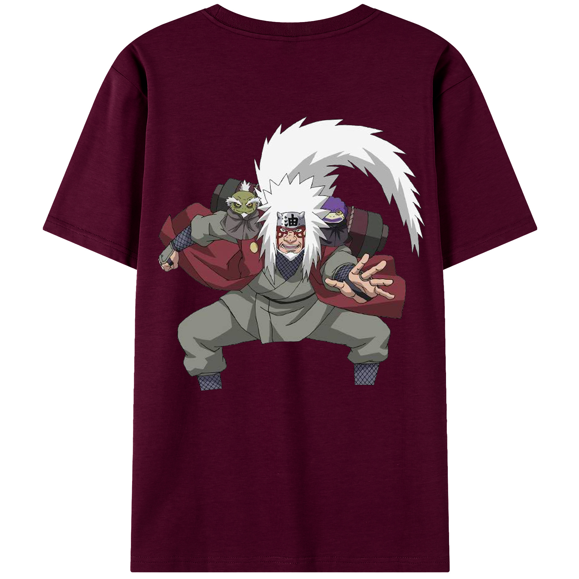 （画像用） NARUTO -ナルト- 自来也（じらいや） Jiraiya レディース半袖Tシャツ(バックプリント)